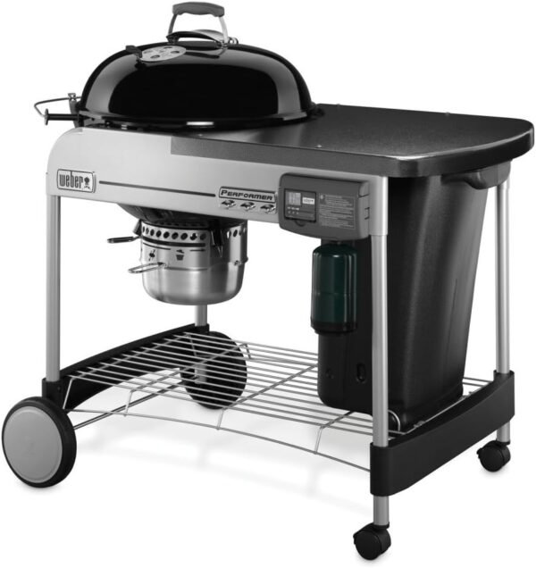 Weber Performer Deluxe Charcoal Grill, 22-Inch, Touch-N-Go Gas Ignition System, Black Weber Performer Deluxe Charcoal Grill, 22-Inch, Touch-N-Go Gas Ignition System, Black